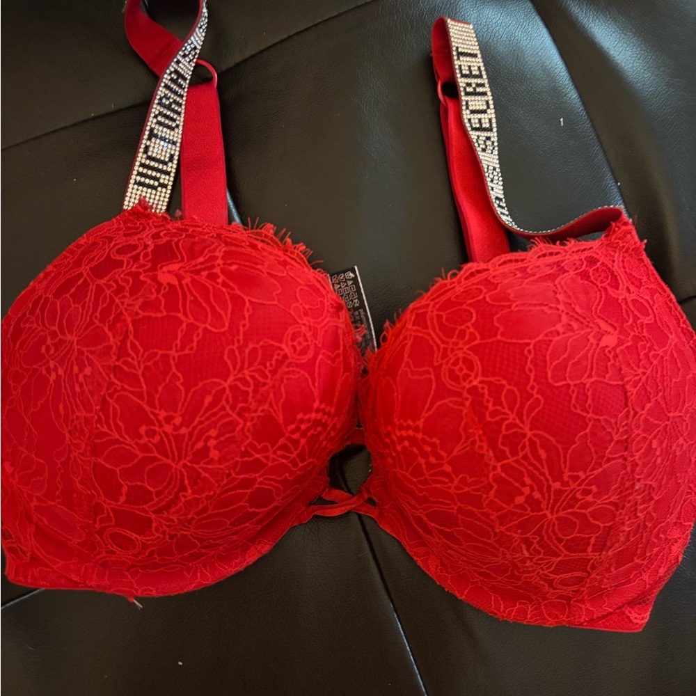 Red Lace Women's Bra